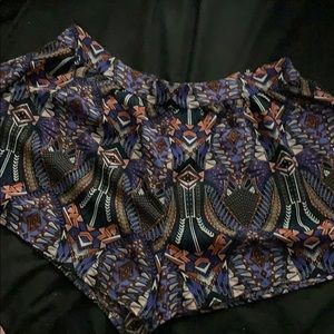 Tribal print shorts